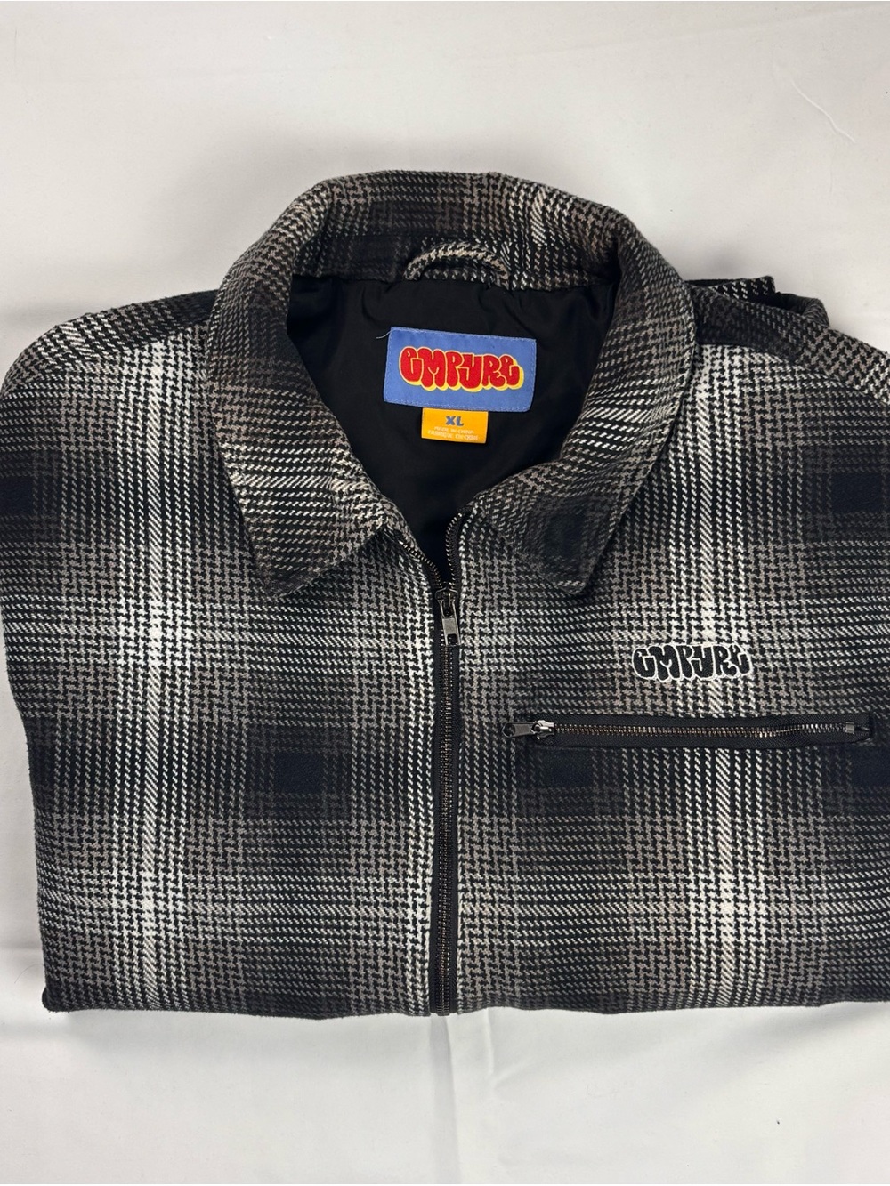 Empyre Plaid Zip Jacket XL Grunge Streetwear Skater Coat